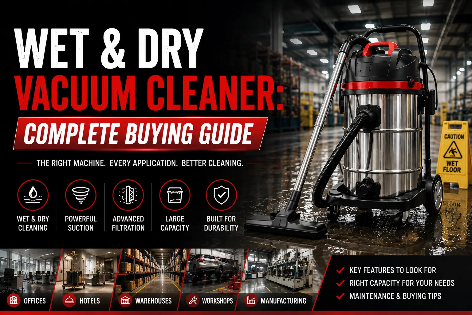 Wet and Dry Vacuum Cleaner: Complete Buying Guide