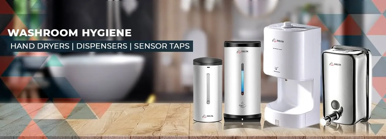Washroom hygiene - hand dryers, soap dispensers and sensor taps